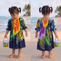 Hand Painted Rayon Kids Dress